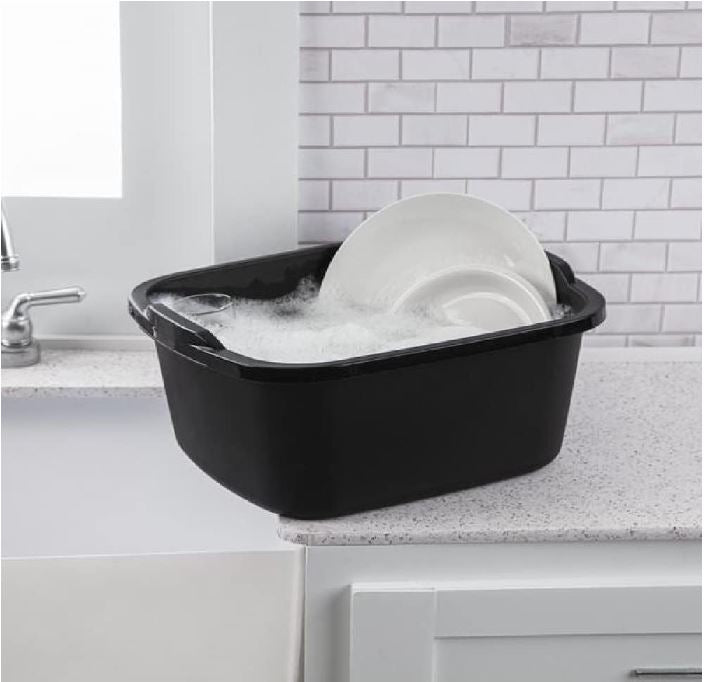 18 Quart Sterilite Black Dishpan